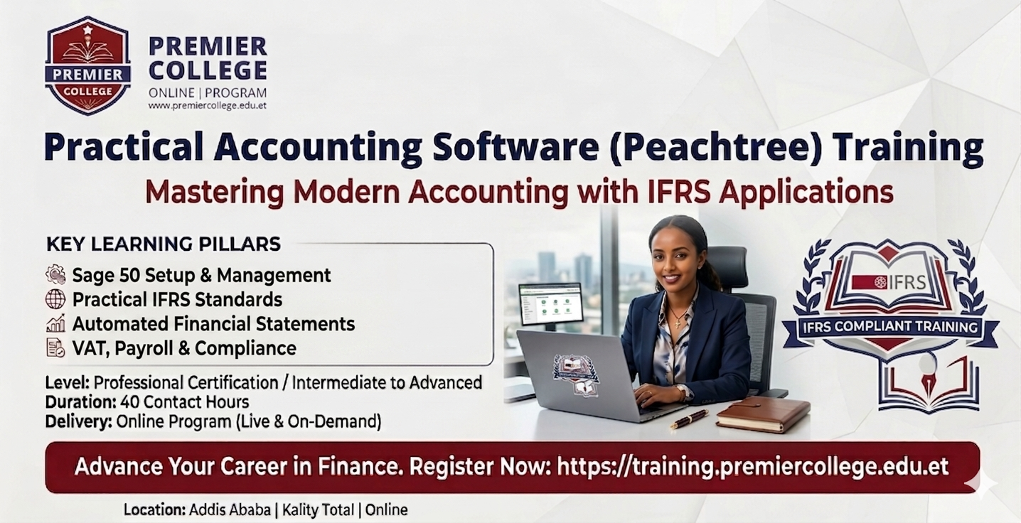 Practical Accounting Software (Peachtree) Training with IFRS Applications