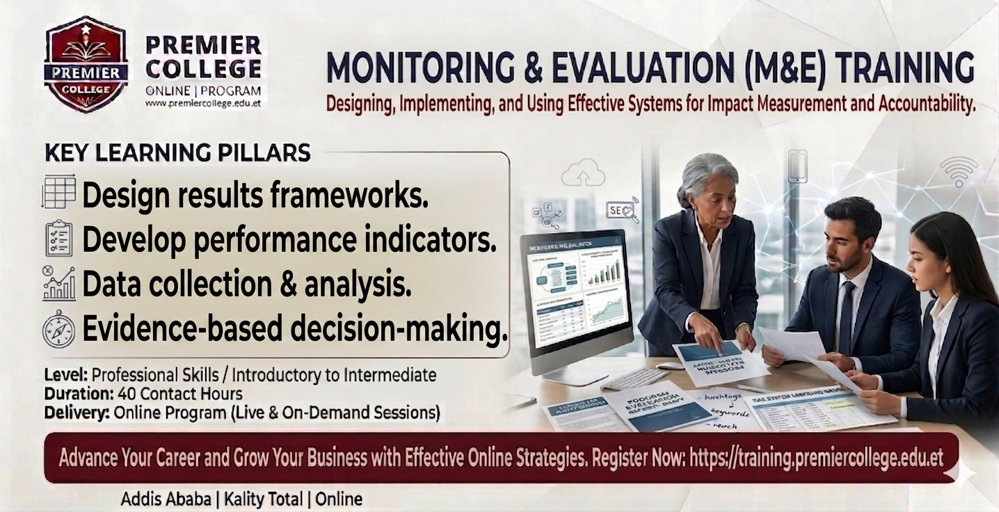 Monitoring and Evaluation (M&E) Training
